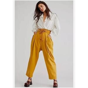 Free People Yellow This Is the One Tapered Slouchy Drawstring